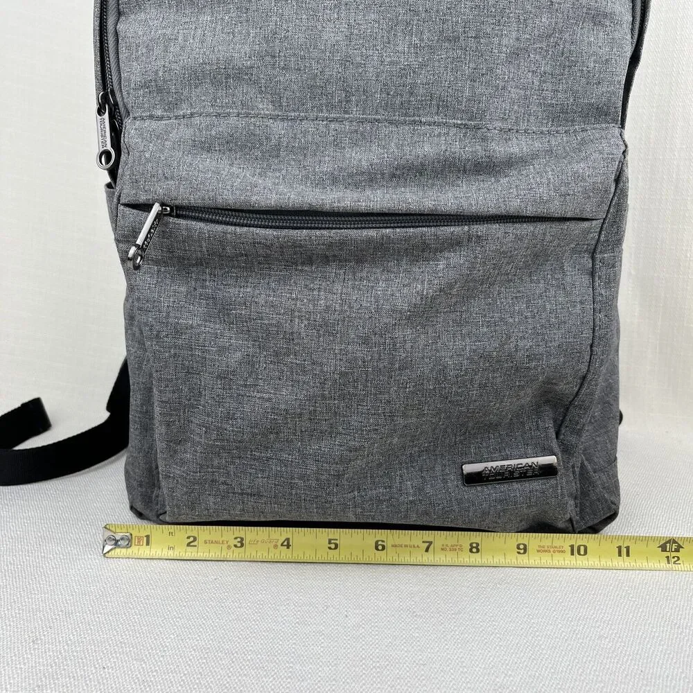 American Tourister Backpack Lightweight Dark Gray‎ Fits 13” laptop Nice!!